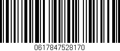 Código de barras (EAN, GTIN, SKU, ISBN): '0617847528170'