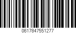 Código de barras (EAN, GTIN, SKU, ISBN): '0617847551277'