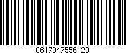 Código de barras (EAN, GTIN, SKU, ISBN): '0617847556128'