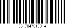 Código de barras (EAN, GTIN, SKU, ISBN): '0617847613814'
