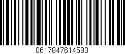 Código de barras (EAN, GTIN, SKU, ISBN): '0617847614583'