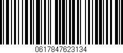 Código de barras (EAN, GTIN, SKU, ISBN): '0617847623134'