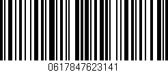 Código de barras (EAN, GTIN, SKU, ISBN): '0617847623141'
