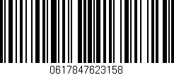 Código de barras (EAN, GTIN, SKU, ISBN): '0617847623158'