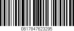 Código de barras (EAN, GTIN, SKU, ISBN): '0617847623295'