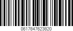 Código de barras (EAN, GTIN, SKU, ISBN): '0617847623820'