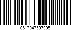 Código de barras (EAN, GTIN, SKU, ISBN): '0617847637995'