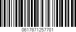 Código de barras (EAN, GTIN, SKU, ISBN): '0617871257701'