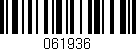 Código de barras (EAN, GTIN, SKU, ISBN): '061936'