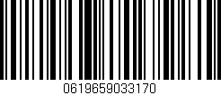 Código de barras (EAN, GTIN, SKU, ISBN): '0619659033170'