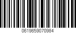 Código de barras (EAN, GTIN, SKU, ISBN): '0619659070984'