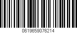 Código de barras (EAN, GTIN, SKU, ISBN): '0619659076214'