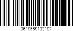 Código de barras (EAN, GTIN, SKU, ISBN): '0619659102197'