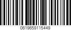 Código de barras (EAN, GTIN, SKU, ISBN): '0619659115449'