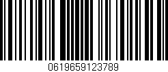 Código de barras (EAN, GTIN, SKU, ISBN): '0619659123789'