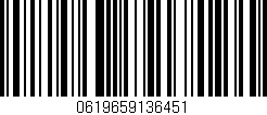 Código de barras (EAN, GTIN, SKU, ISBN): '0619659136451'