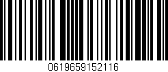 Código de barras (EAN, GTIN, SKU, ISBN): '0619659152116'