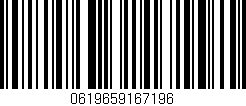 Código de barras (EAN, GTIN, SKU, ISBN): '0619659167196'