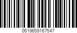 Código de barras (EAN, GTIN, SKU, ISBN): '0619659167547'