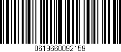 Código de barras (EAN, GTIN, SKU, ISBN): '0619660092159'