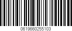 Código de barras (EAN, GTIN, SKU, ISBN): '0619660255103'