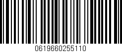 Código de barras (EAN, GTIN, SKU, ISBN): '0619660255110'