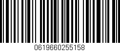 Código de barras (EAN, GTIN, SKU, ISBN): '0619660255158'