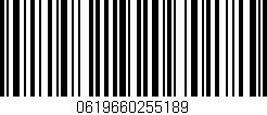 Código de barras (EAN, GTIN, SKU, ISBN): '0619660255189'