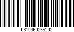 Código de barras (EAN, GTIN, SKU, ISBN): '0619660255233'