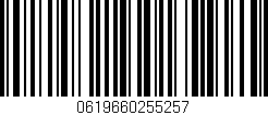 Código de barras (EAN, GTIN, SKU, ISBN): '0619660255257'