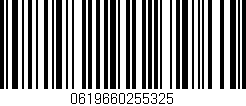 Código de barras (EAN, GTIN, SKU, ISBN): '0619660255325'