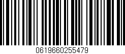 Código de barras (EAN, GTIN, SKU, ISBN): '0619660255479'