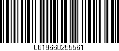 Código de barras (EAN, GTIN, SKU, ISBN): '0619660255561'