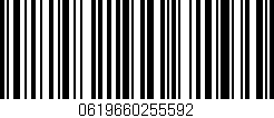 Código de barras (EAN, GTIN, SKU, ISBN): '0619660255592'