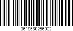 Código de barras (EAN, GTIN, SKU, ISBN): '0619660256032'