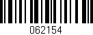 Código de barras (EAN, GTIN, SKU, ISBN): '062154'