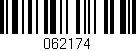 Código de barras (EAN, GTIN, SKU, ISBN): '062174'