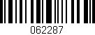 Código de barras (EAN, GTIN, SKU, ISBN): '062287'