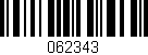 Código de barras (EAN, GTIN, SKU, ISBN): '062343'