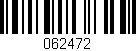 Código de barras (EAN, GTIN, SKU, ISBN): '062472'
