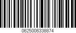 Código de barras (EAN, GTIN, SKU, ISBN): '0625006338874'