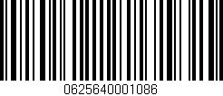 Código de barras (EAN, GTIN, SKU, ISBN): '0625640001086'