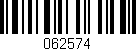 Código de barras (EAN, GTIN, SKU, ISBN): '062574'