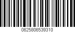 Código de barras (EAN, GTIN, SKU, ISBN): '0625806539310'