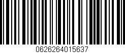 Código de barras (EAN, GTIN, SKU, ISBN): '0626264015637'