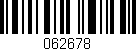 Código de barras (EAN, GTIN, SKU, ISBN): '062678'