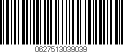 Código de barras (EAN, GTIN, SKU, ISBN): '0627513039039'