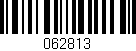 Código de barras (EAN, GTIN, SKU, ISBN): '062813'
