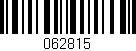 Código de barras (EAN, GTIN, SKU, ISBN): '062815'