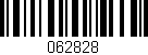 Código de barras (EAN, GTIN, SKU, ISBN): '062828'